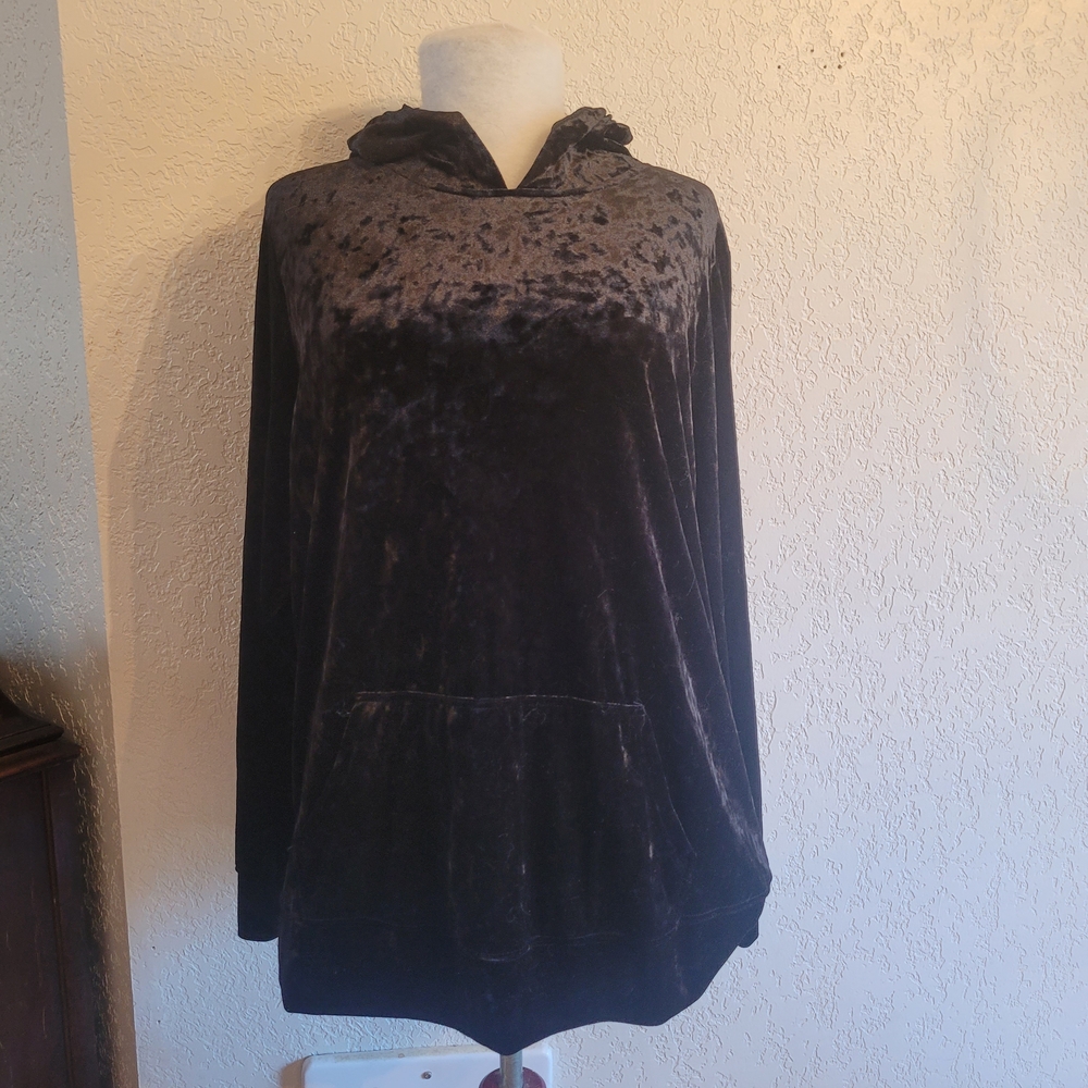 Torrid Black Velvet Hoodie